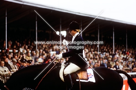 princess anne at burley horse trials 1974