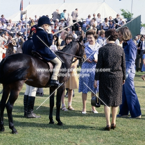 hopstone banafsheh, caspian pony  meeting the Queen