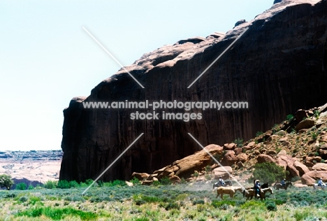 riding in monument valley