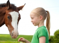 Picture of Appaloosa and girl