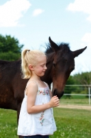 Picture of Appaloosa with girl