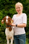 Picture of girl with boer goat