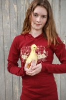 Picture of Girl with Embden gosling