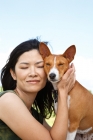 Picture of woman and her basenji